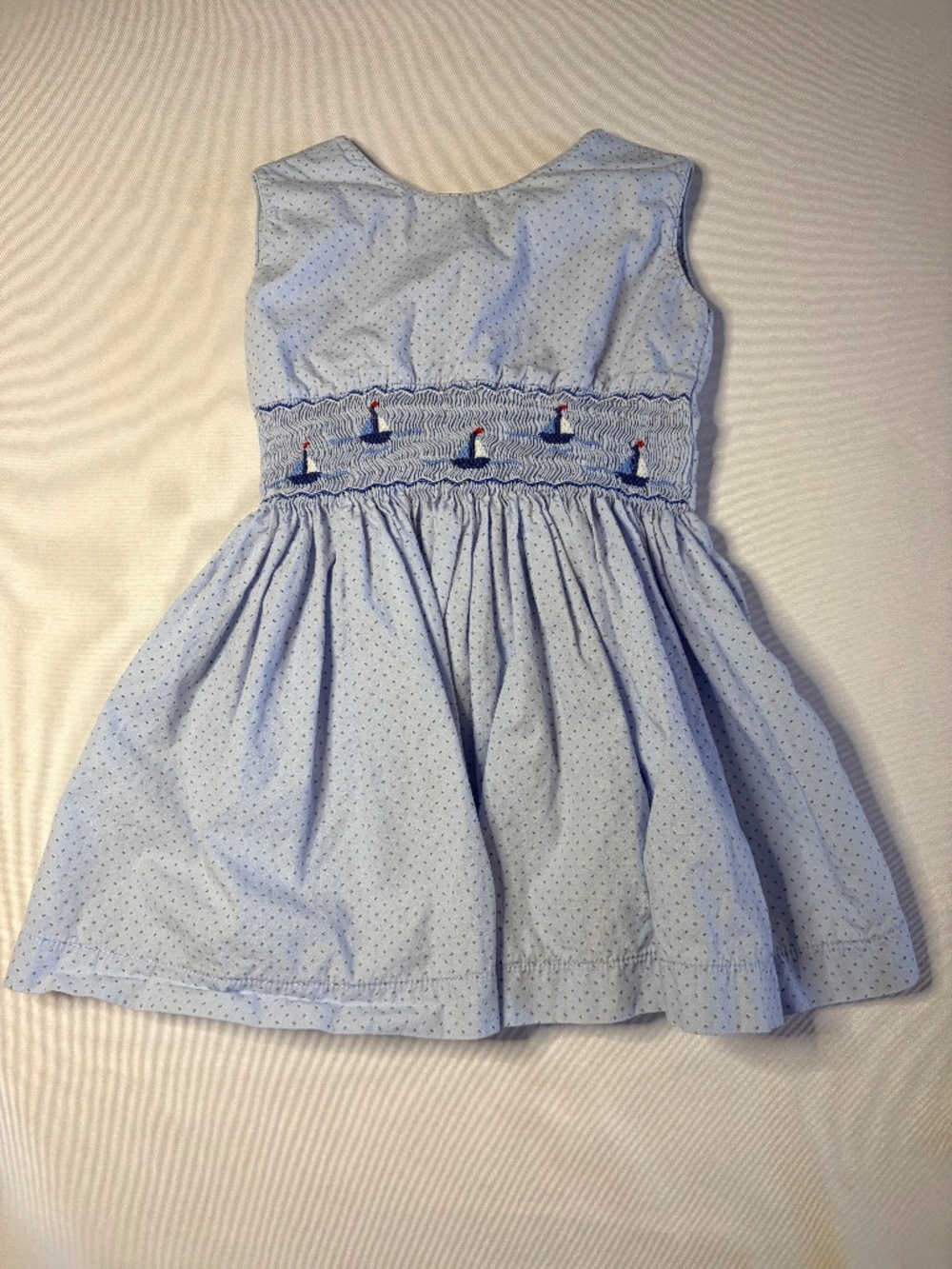 TD Meva, Nautical Smocked Dress 12 months